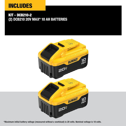 Batterie Dewalt 20V Max Lithium Ion - 2 packs