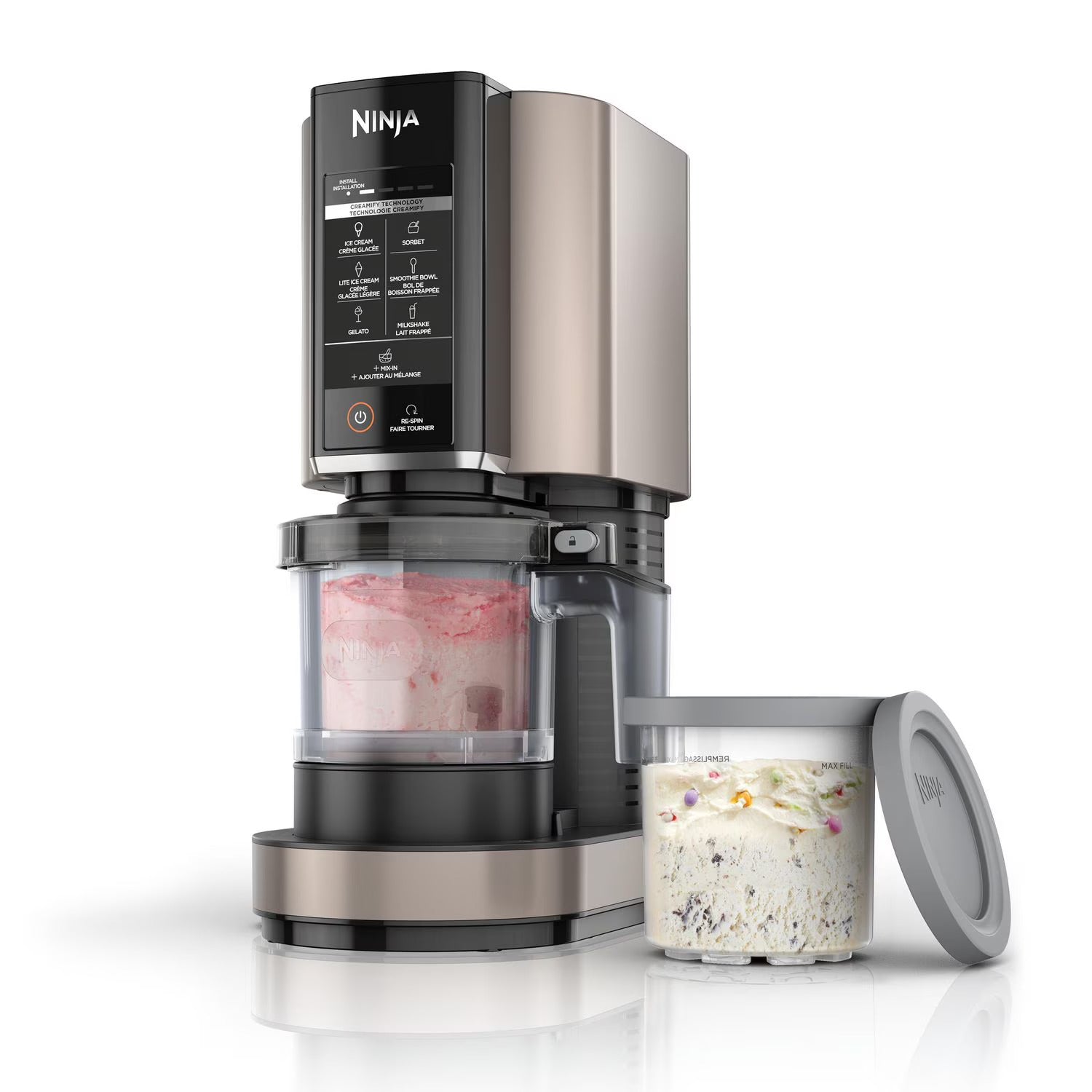 Ninja CREAMi NC301C 7 in 1 Ice Cream Maker  with Touch Program - Black