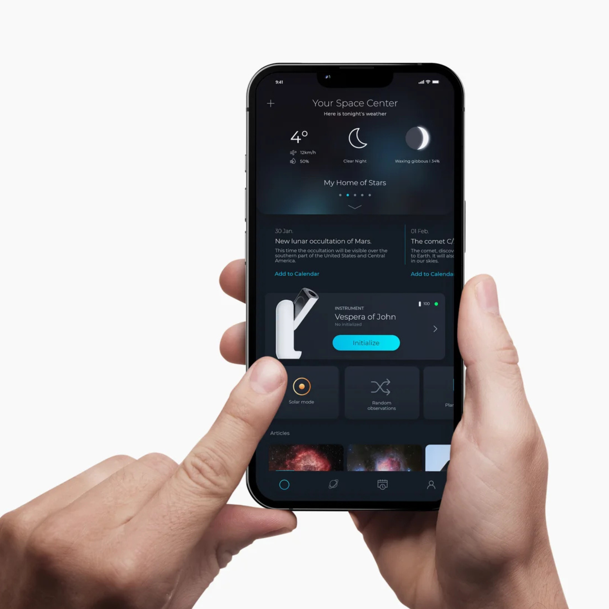 Station de télescope Vaonis Vespera II avec technologie de reconnaissance du champ d'étoiles