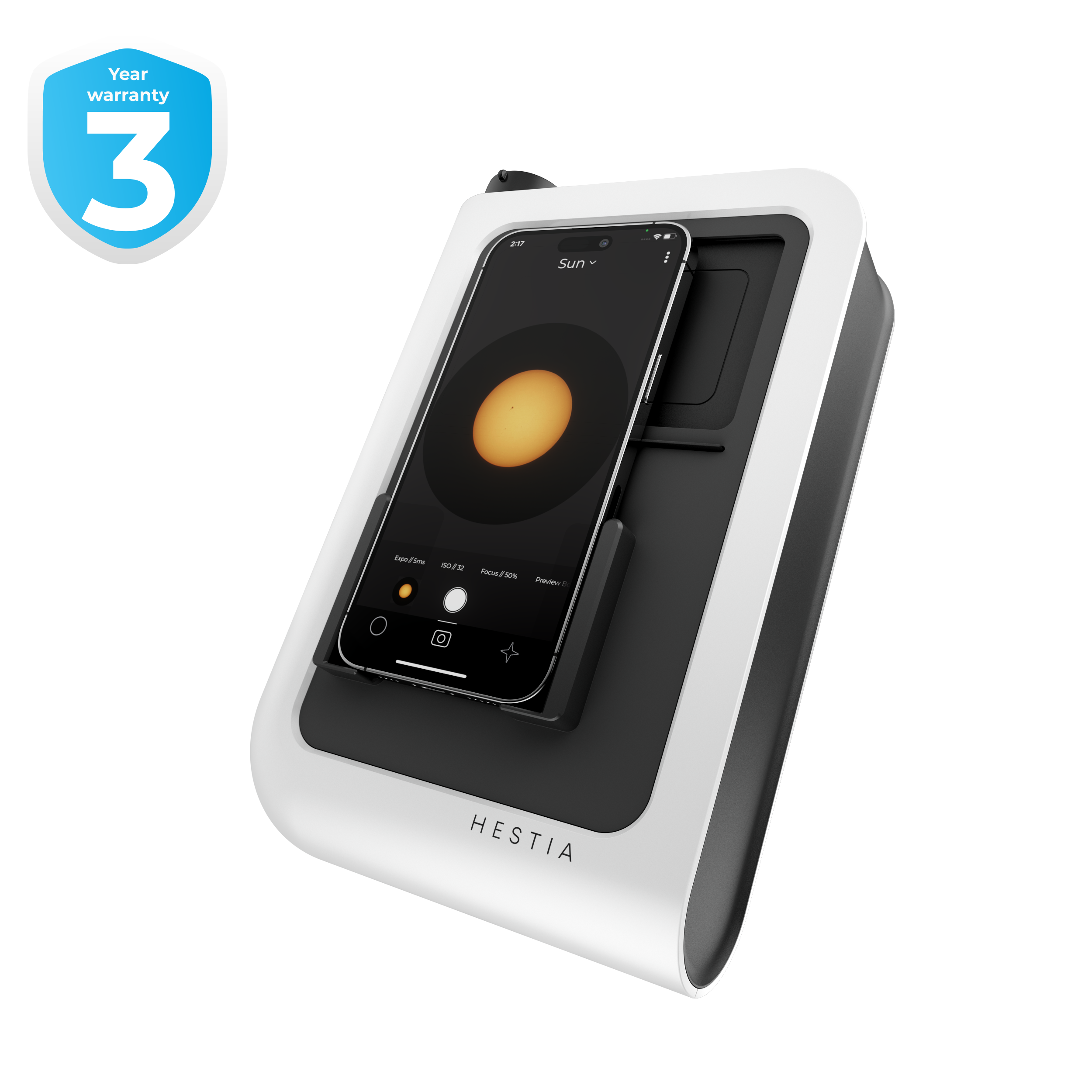 Télescope Vaonis Hestia pour smartphone avec carte interactive du ciel et prise en charge de l'application Gravity