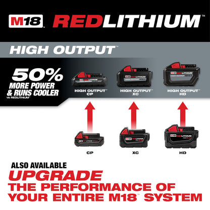 Milwaukee M18 Redlithium XC avec batterie à capacité étendue 5.0 Ah - 2 Packs