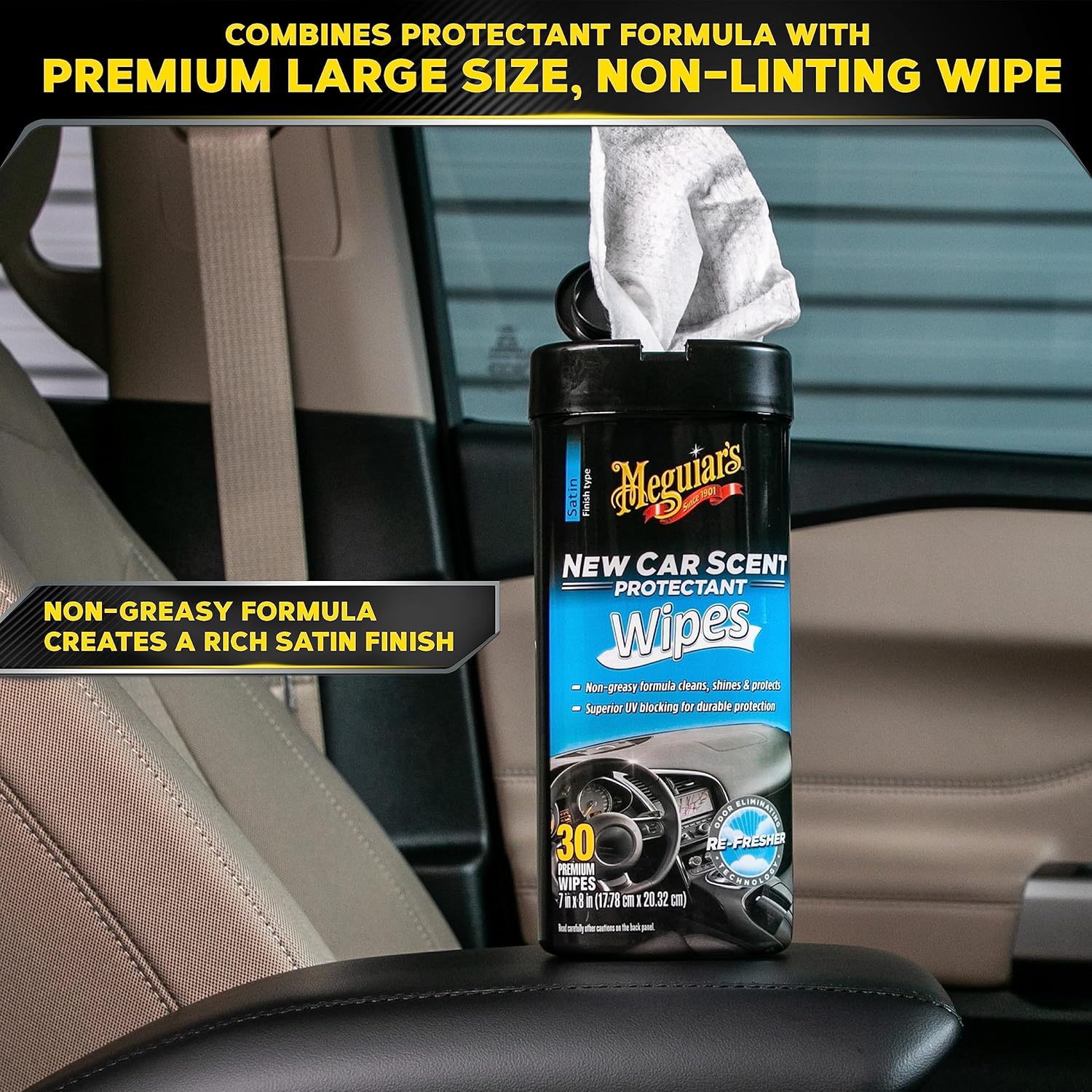 Lingettes protectrices Meguiar's New Car Scent