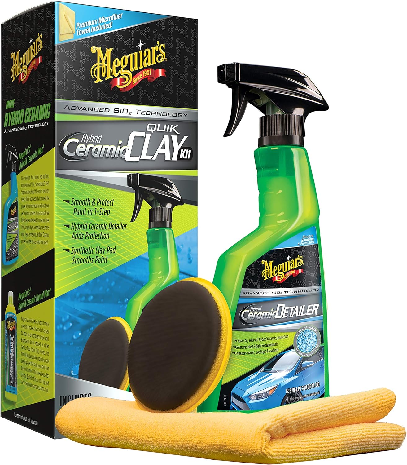 Kit d'argile Hybrid Ceramic Quik de Meguiar's