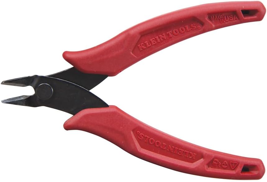 Klein Tools 5" Diagonal Precision Flush Cutting Pliers - Red