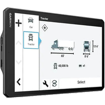 Navigateur GPS Garmin Dezl 10" pour camions