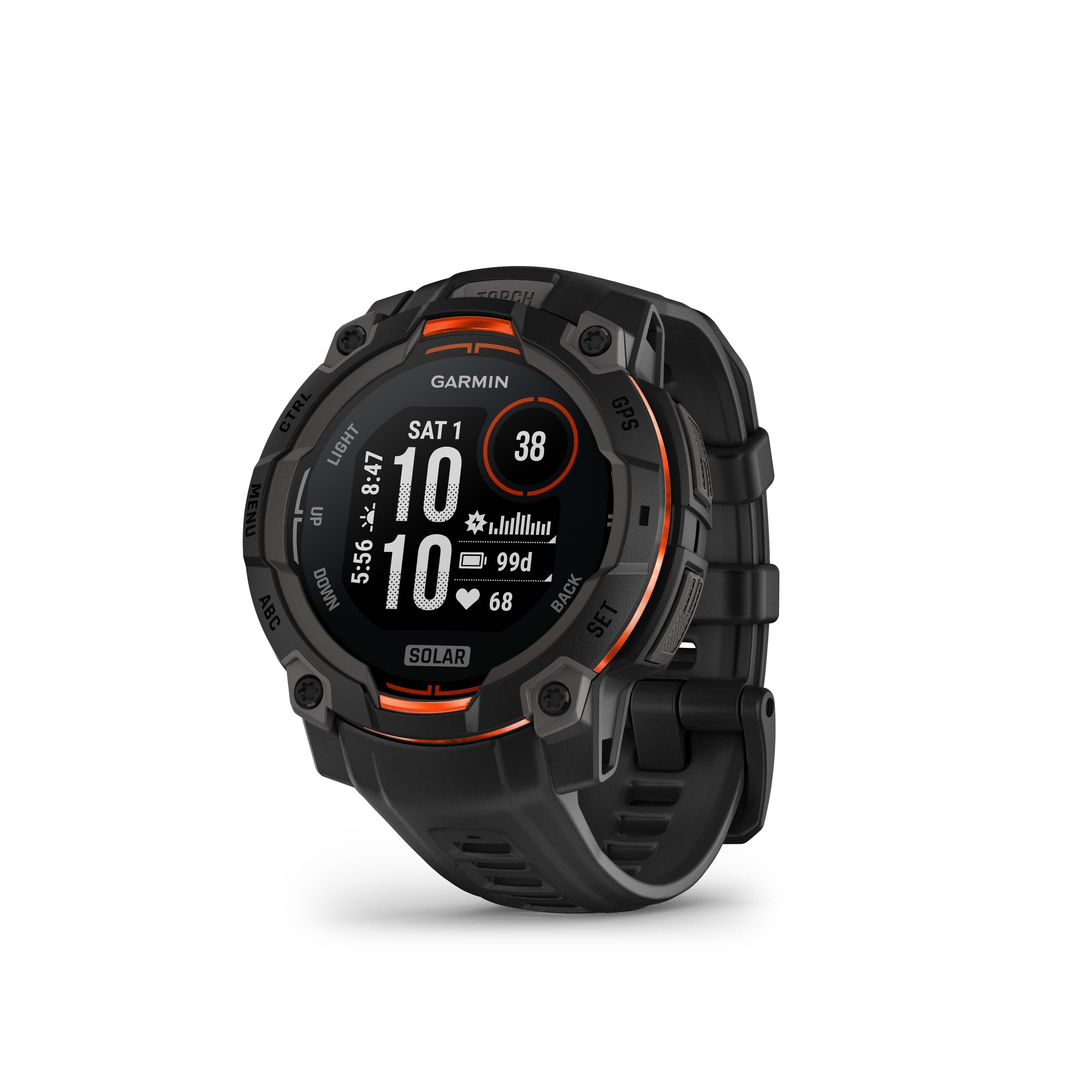 Garmin Instinct 3 45mm Solar - Noir