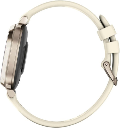 Garmin Lily 2 with Bone Silicone Band - Lunar Gold