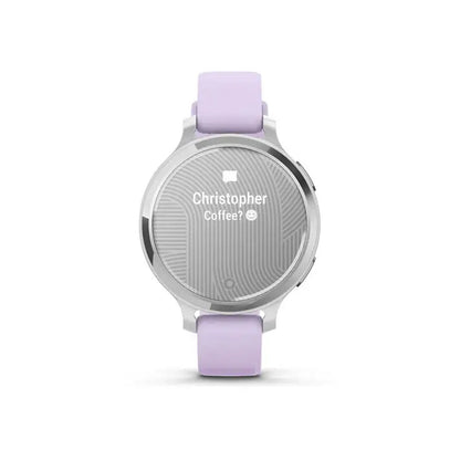 Garmin Lily 2 avec bracelet en silicone - Silver Purple