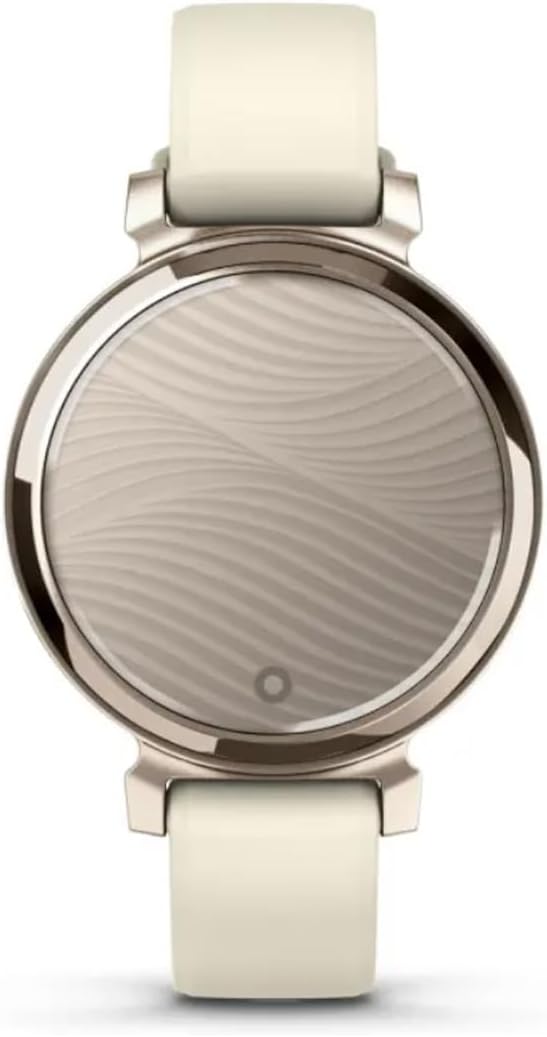 Garmin Lily Smartwatch avec bracelet en silicone Coconut - Cream Gold