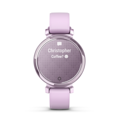 Garmin Lily Smartwatch avec bracelet en silicone - Lilas