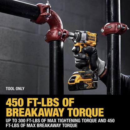 Dewalt  Atomic 20V MAX Brushless Lithium-Ion 3/8 in. Cordless Impact Wrench with Hog Ring Anvil- Tool Only