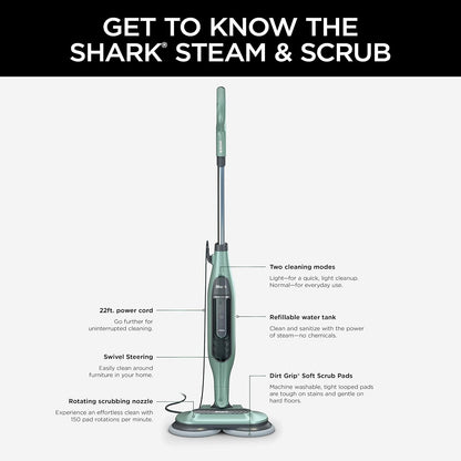 Shark S7000C Steam & Scrub All in One Mop (vadrouille tout-en-un à vapeur et à récurer)