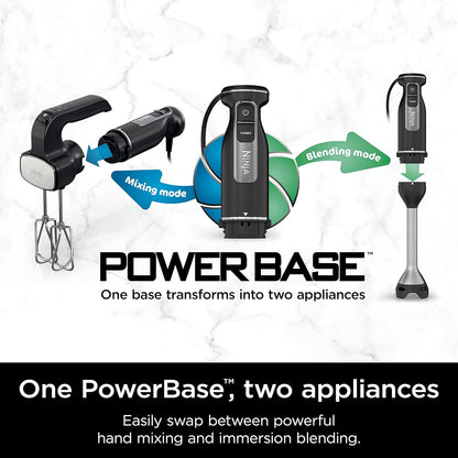Ninja CI100C Foodi Power Mixer System Immersion Blender & Hand Mixer Combo