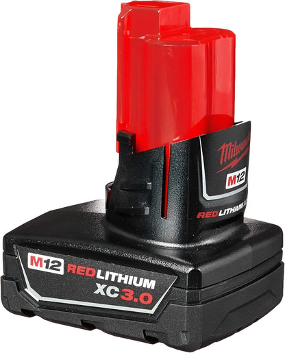 Milwaukee 12V Lithium Ion 3.0 Ah Battery - Twin Pack