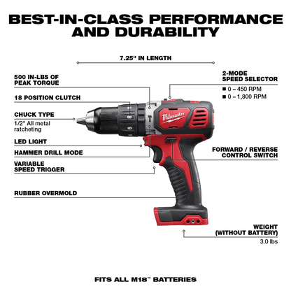 Milwaukee M18 Cordless Lithium-Ion - Combo Kit  - 6 PC