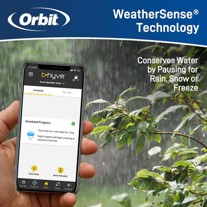 Orbit B-hyve Smart Indoor - Outdoor 6 Station WiFi Sprinkler System Controller - Gray