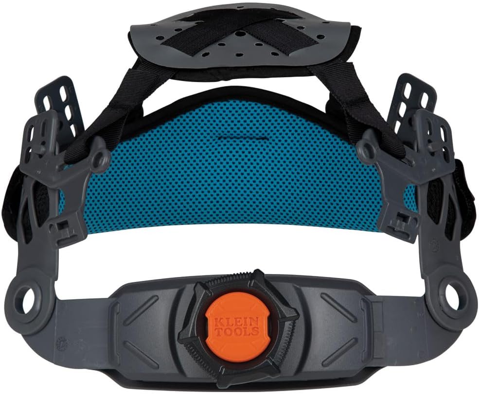 Klein Tools Class C Hard Hat with Padded Sweat-Wicking Sweatband & Rechargeable Lamp
