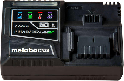 Metabo UC18YSL3M 18V HPT Chargeur de batterie rapide avec port USB