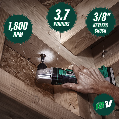 Metabo HPT 18V Cordless Right Angle Drill - Tool only