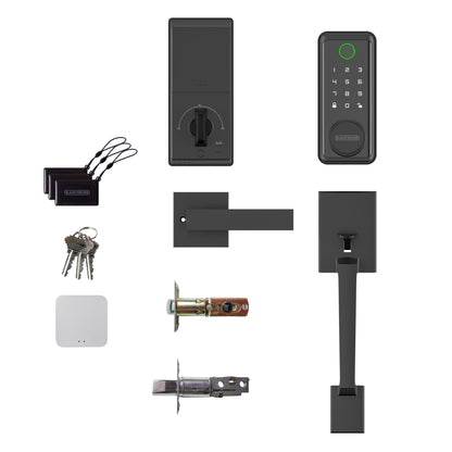 Black & Decker Smart Lock with Entrance Handle & Gateway - Black