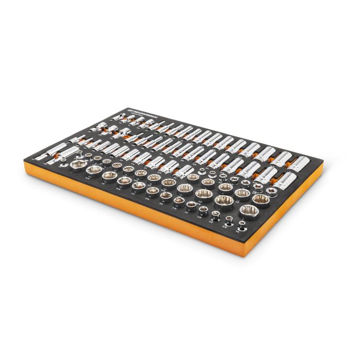 Gearwrench 3/8" SAE Drive Master Socket Set with Foam Storage Tray - 85 Piece