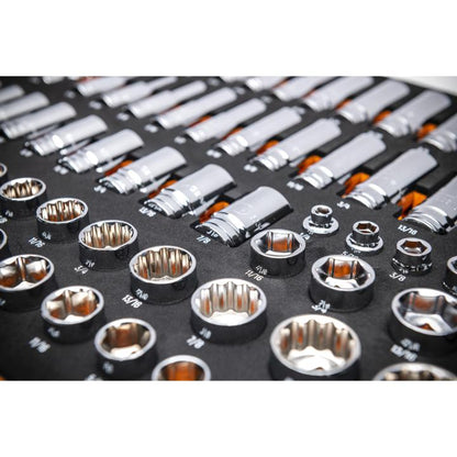 Gearwrench 3/8" SAE Drive Master Socket Set with Foam Storage Tray - 85 Piece