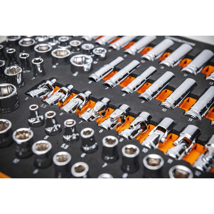 Gearwrench 1/4" Drive Master Metric Socket Set with Foam Storage Tray  - 89 Piece