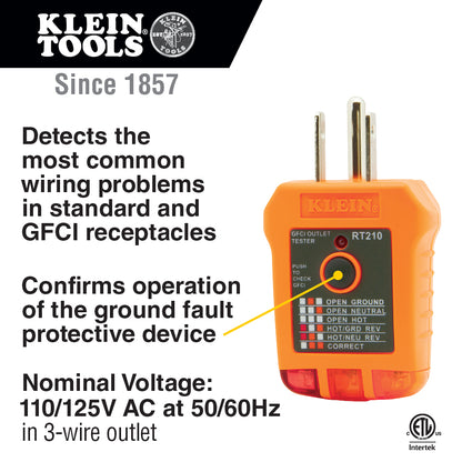 Klein Tools Electrical Voltage Test Kit with Clamp Meter Three Testers  Test Leads Pouch and Batteries