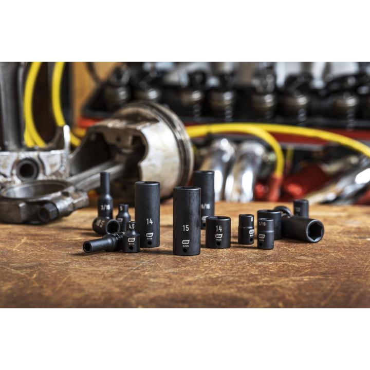 SAE/Metric 1/4" Drive Impact Socket - 48 Piece Set