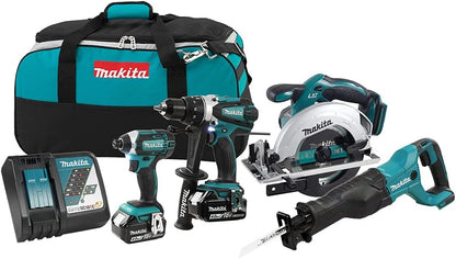 Makita 18V LXT 4PC Combo 4.0Ah Kit with 2 Batteries