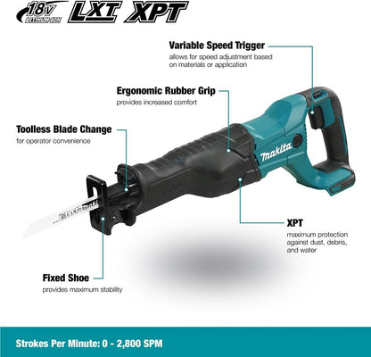 Makita 18V LXT 4PC Combo 4.0Ah Kit with 2 Batteries