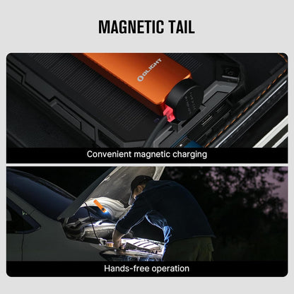 Olight Arkfeld Pro EDC Rechargeable Flashlight 1300 Lumens with Green Beam - Orange Cool White