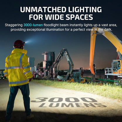 Olight Perun 3 Lampe frontale de camping LED rechargeable 3000 Lumens - Noir