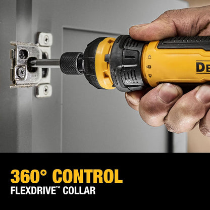 Tournevis sans fil Dewalt avec commande Flex Drive et embouts de vissage