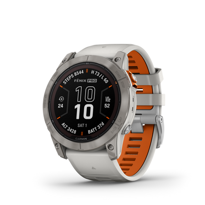 Garmin Fenix 7x Pro-Sapphire Solar GPS Smartwatch - Fog Gray