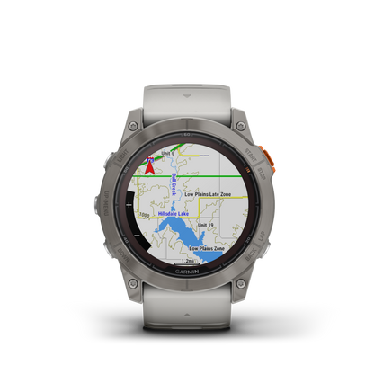 Garmin Fenix 7x Pro-Sapphire Solar GPS Smartwatch - Fog Gray