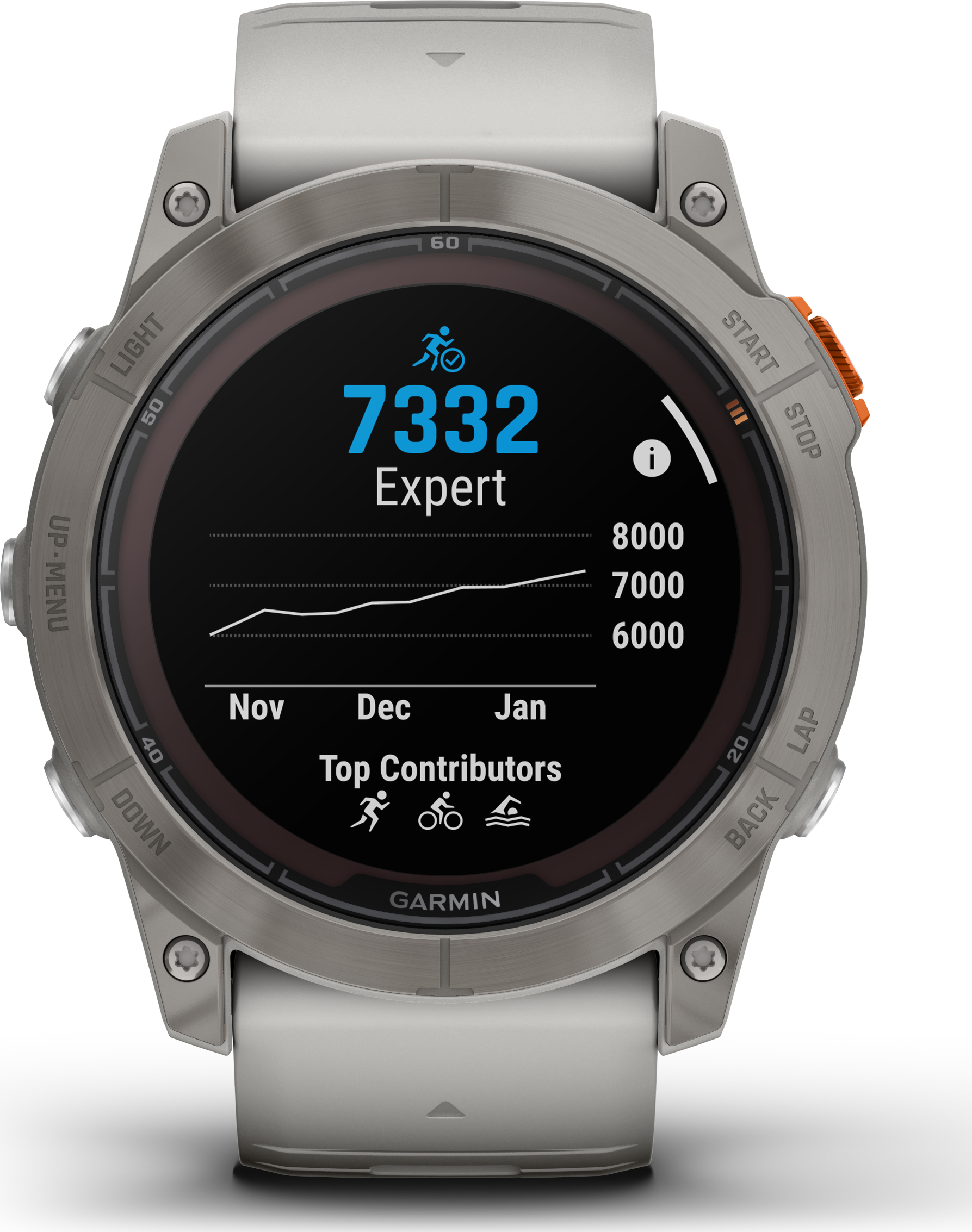 Garmin Fenix 7x Pro-Sapphire Solar GPS Smartwatch - Fog Gray