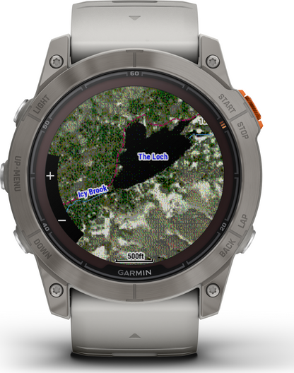 Garmin Fenix 7x Pro-Sapphire Solar GPS Smartwatch - Fog Gray