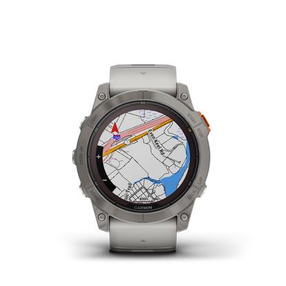 Garmin Fenix 7x Pro-Sapphire Solar GPS Smartwatch - Fog Gray