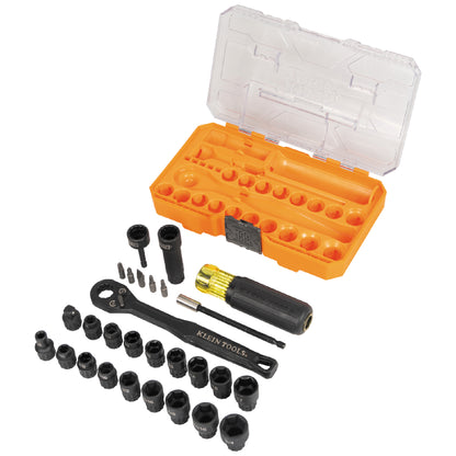 Klein Tools SAE Metric Essential Pass Through Impact Socket Set