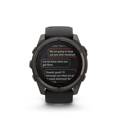 Garmin Fenix 8 51mm Solar Sapphire - Carbon Gray