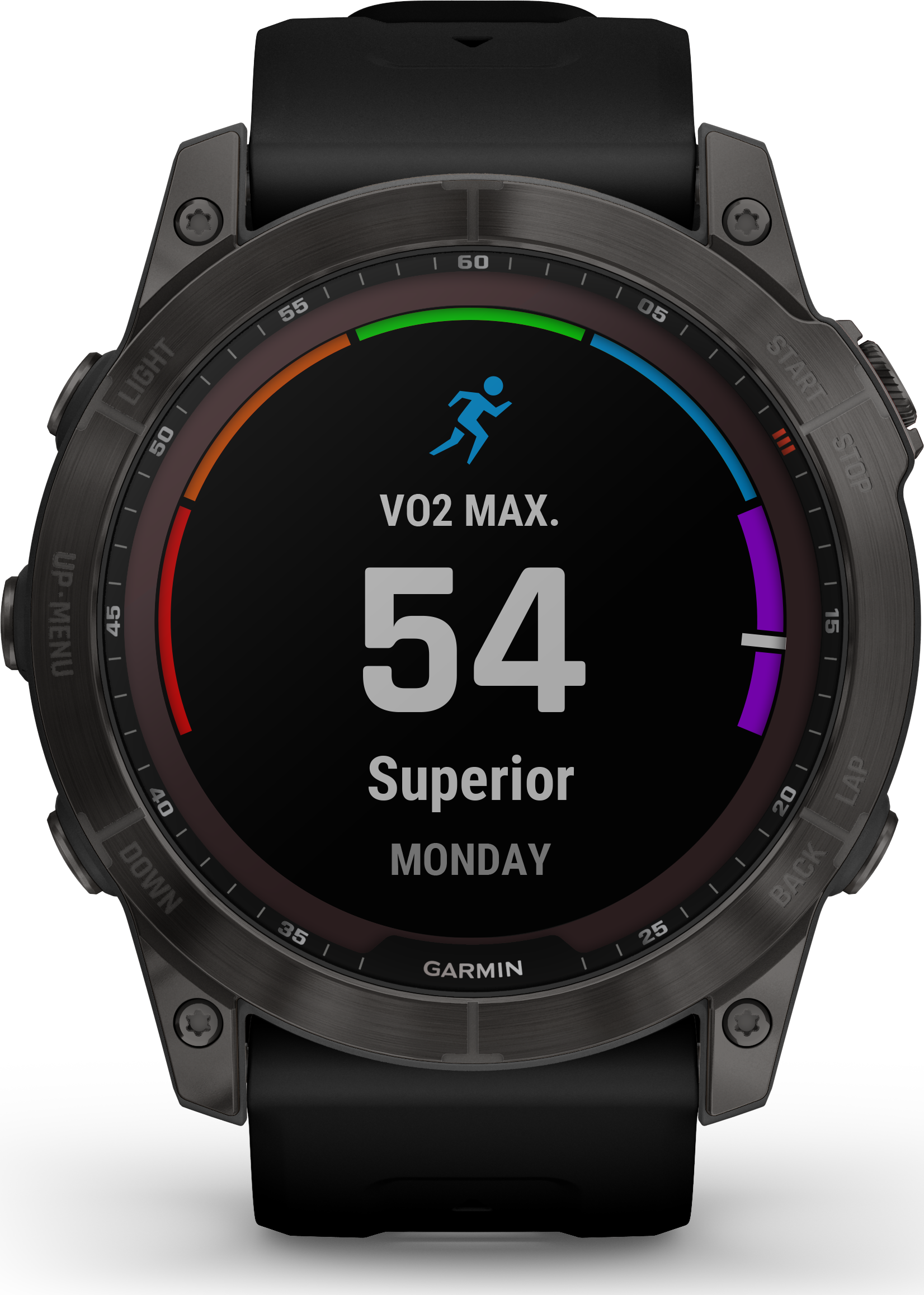 Garmin Fenix 7X Sapphire Solar Larger Adventure Smart Watch - Carbon Grey DLC Titanium with Black Band