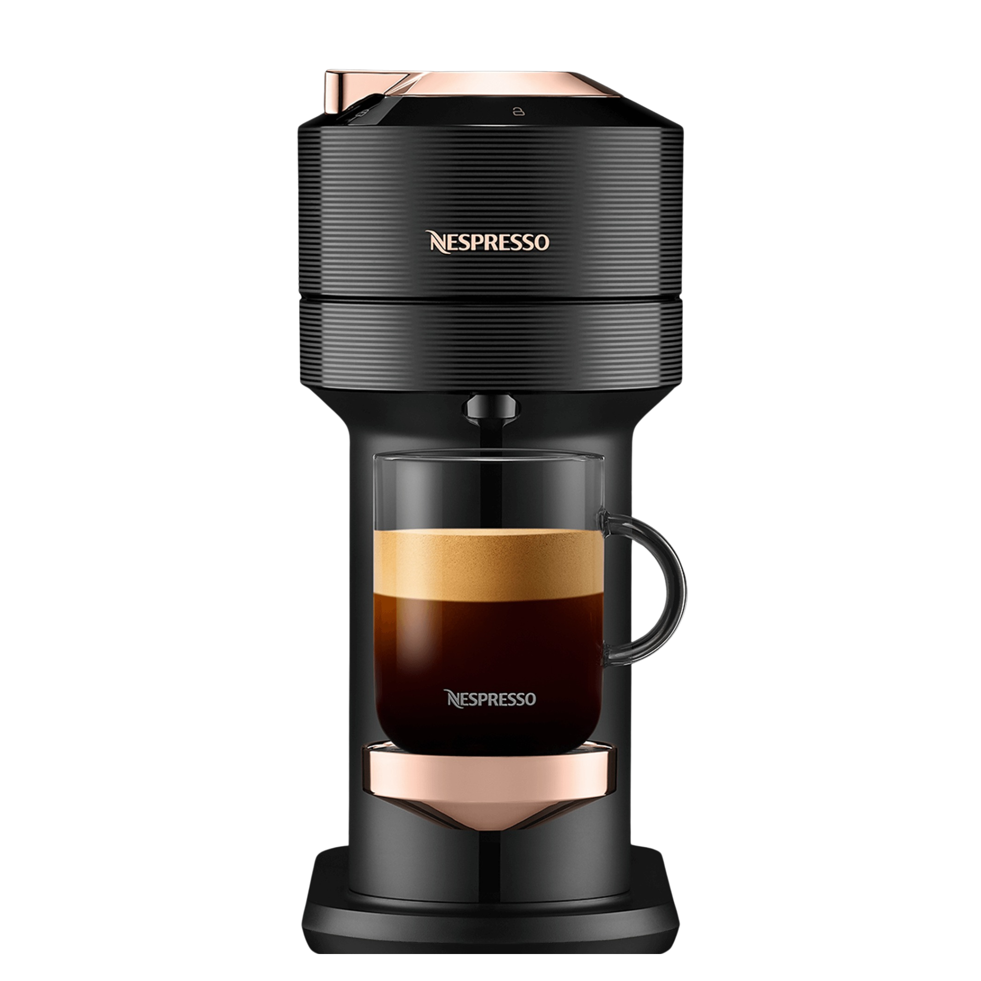 Nespresso Vertuo Next Coffee and Espresso Machine by De'Longhi - Matte Black & Rose Gold
