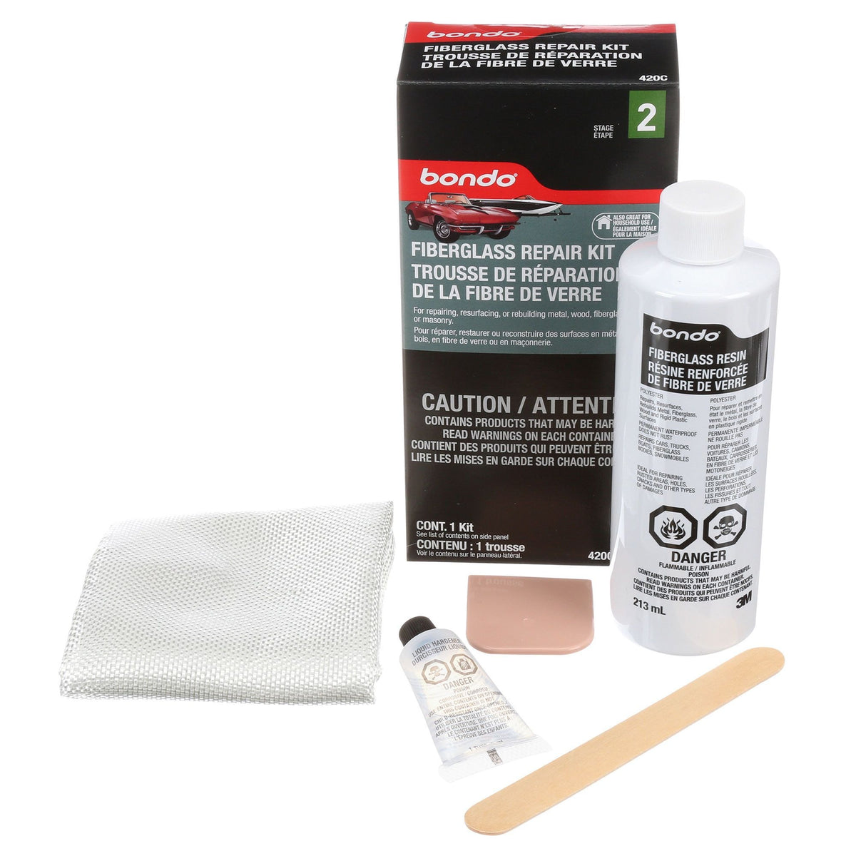 Bondo Fibreglass Resin Repair Kit - 420C
