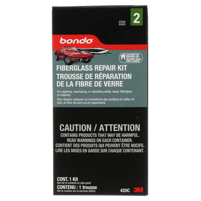 Kit de réparation Bondo en résine de fibre de verre - 420C