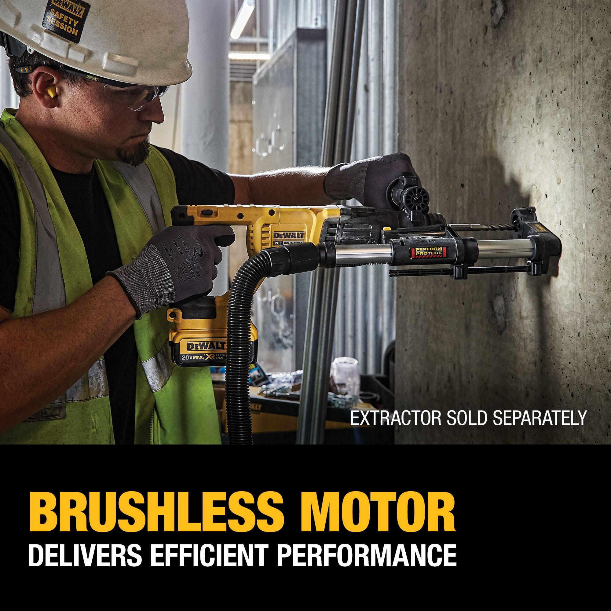 Dewalt 20 V Max XR Brushless Rotary Hammer Kitwith D Handle 2.5 cm