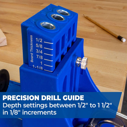 Kreg Pocket Hole Jig for Materials 1/2" to 1 1/2" Thick