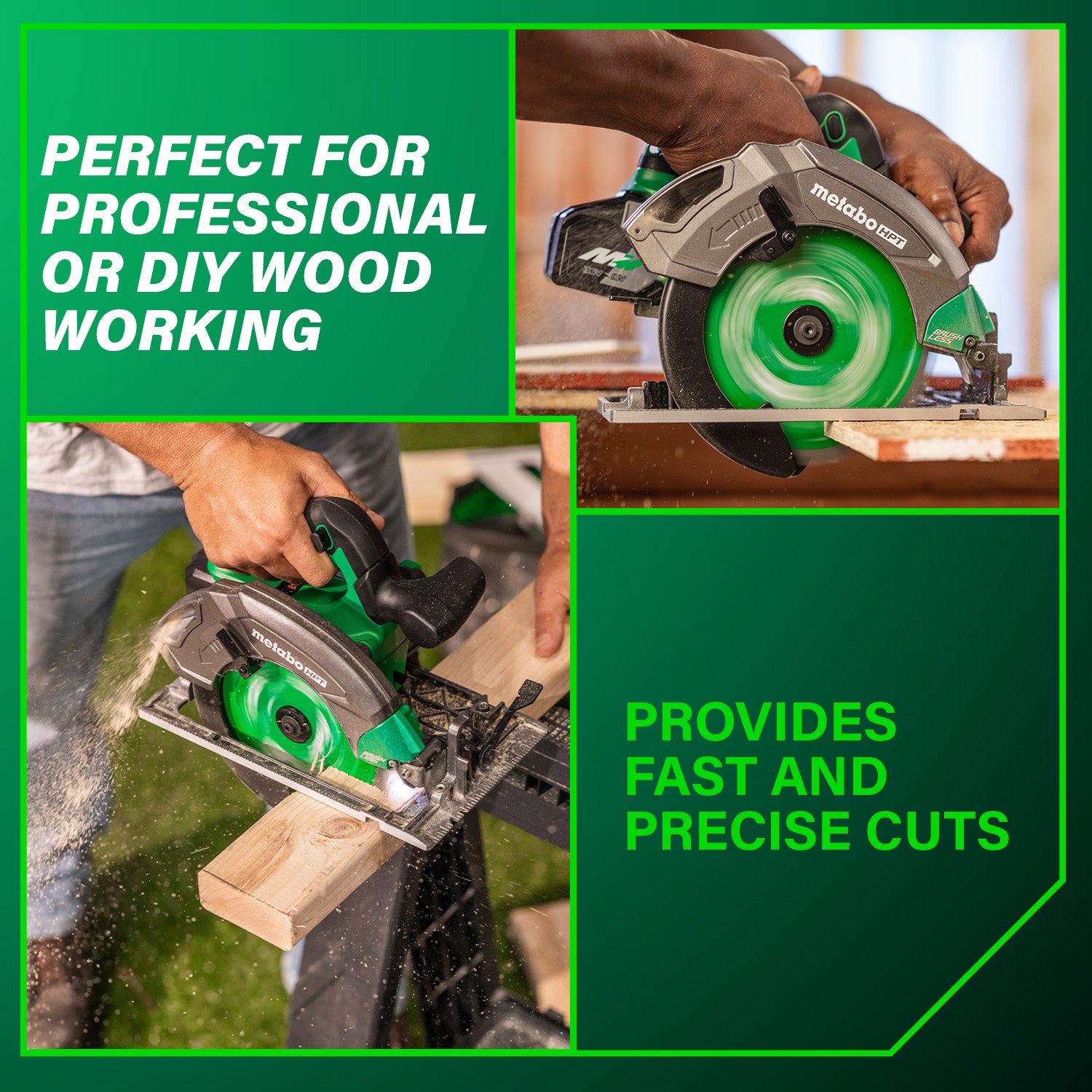 Metabo HPT 18V MultiVolt Scie circulaire sans fil avec lame 7 1/4