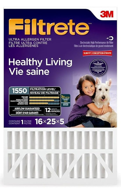 Filtrete 16 x 25 x 5  MPR 1550 Furnace Filter