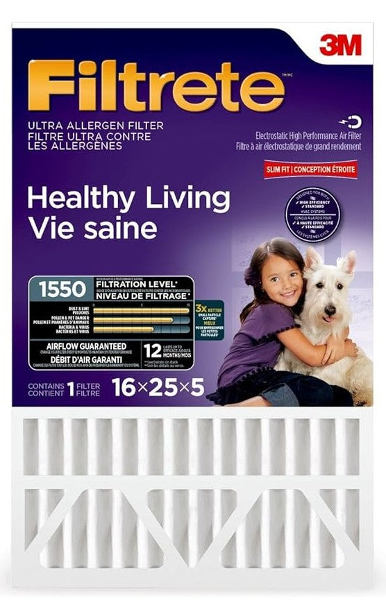 Filtre de four Filtrete 16 x 25 x 5 MPR 1550